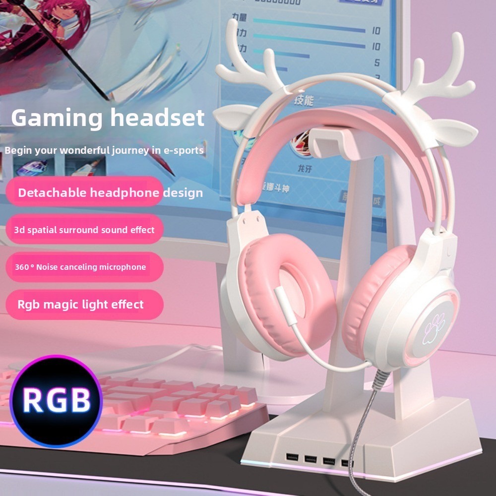 RGB Gaming Earphones with High - Gaming Headset With Mic Rgb review and price