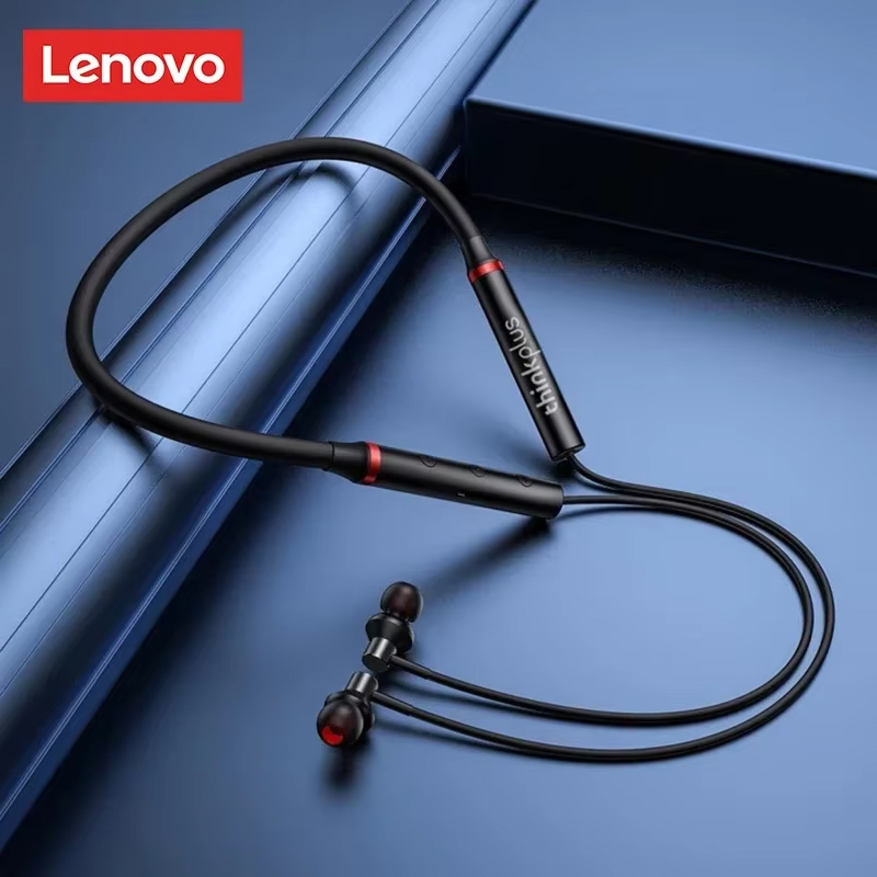 100% Origial Lenovo HE05X Blue - Magnetic Neckband Sports Earphones review and price