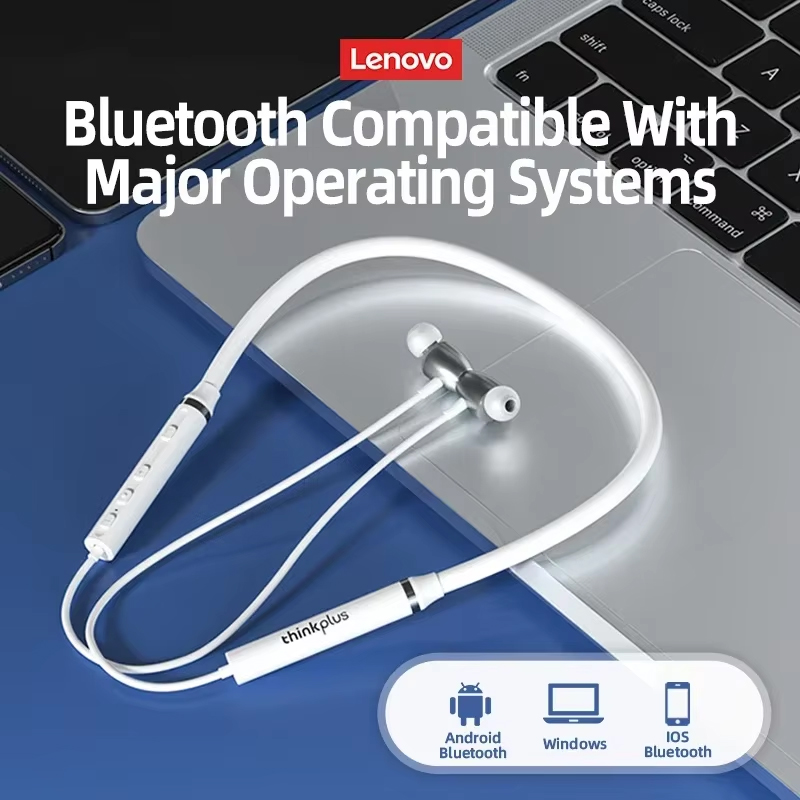 100% Origial Lenovo HE05X Blue - Magnetic Neckband Sports Earphones review and price